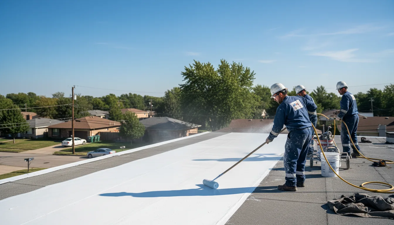 Commercial roof coating in Jerseyville, IL near me